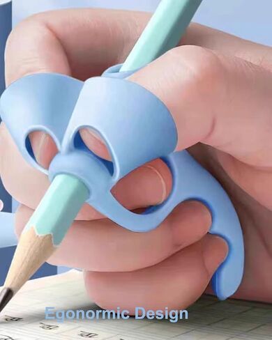 Pencil Grips for Kids Handwriting Pencil gripper Pencil Holder Posture Correction Training Writing AIDS for preschooler Kids toddler Children Special Needs Multi-Choice (8 Pack) in Saudi Arabia