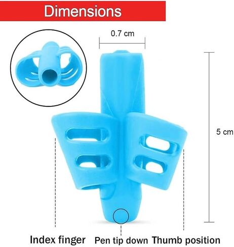 Pencil Grips for Kids Handwriting Pencil gripper Pencil Holder Posture Correction Training Writing AIDS for preschooler Kids toddler Children Special Needs Multi-Choice (8 Pack) in Saudi Arabia