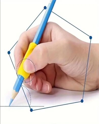 Pencil Grips for Kids Handwriting Pencil gripper Pencil Holder Posture Correction Training Writing AIDS for preschooler Kids toddler Children Special Needs Multi-Choice (8 Pack) in Saudi Arabia