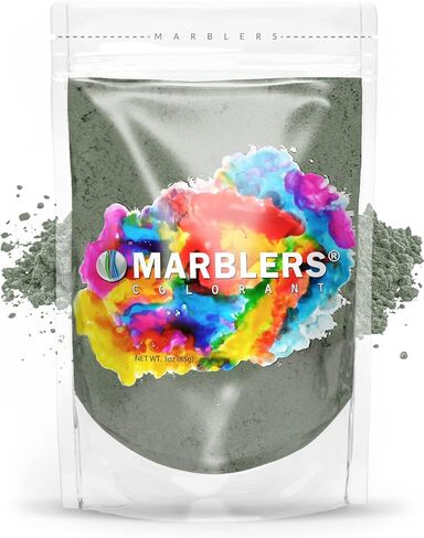 MARBLERS Green Mica Powder [Pine Green] 3oz (85g) | Cosmetic Grade | Epoxy Resin Pigment | Dye | Non-Toxic, Vegan, Cruelty-Free | Lip Gloss, Nails, Body Butter | Bath Bomb, Candle & Soap Making in Kuwait