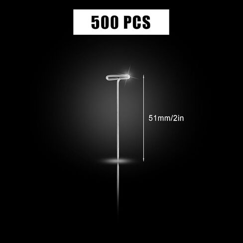 500pcs دبابيس شعر مستعار ، 1.5 بوصة مجوهرات وخياطة t-pins المعدن t الإبرة لمجوهر in Saudi Arabia