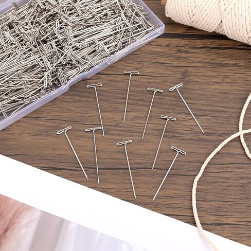 500pcs دبابيس شعر مستعار ، 1.5 بوصة مجوهرات وخياطة t-pins المعدن t الإبرة لمجوهر in Saudi Arabia