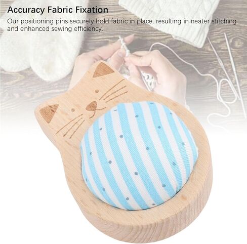 haofy 40 pcs cat truced دبابيس دبوس مستقيمة مجموعة وسادة الدبوس ، والخياطة خياطة اللحف الإبرة مع حب الرأس الملون والطيور ، ودبابيس تحديد المواقع الحرف المدمجة لصياغة الصياغة in Kuwait
