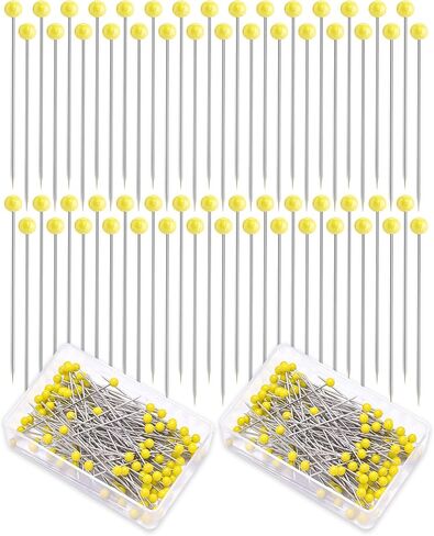 1000 PCS Sewing Pins with Heads, 1.5" Glass Head for Fabric Quilting Long in Saudi Arabia