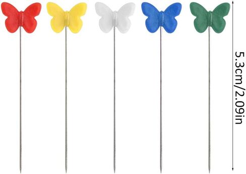 Fydun 200 Pcs Shaped Flat Head Quilting Pins Set Mixed Color Sewing Pins with Storage Box for Crafting and Dressmaking in Saudi Arabia