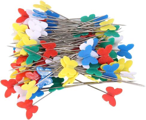 Fydun 200 Pcs Shaped Flat Head Quilting Pins Set Mixed Color Sewing Pins with Storage Box for Crafting and Dressmaking in Saudi Arabia