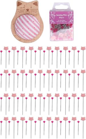 طقم خياطة Yoidesu Pin Cushion ، طقم خياطة حامل دبابيس الإبرة منع التحول مع 80 جهاز كمبيوتر للخياطة اللحف in Saudi Arabia
