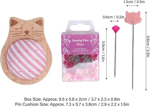 طقم خياطة Yoidesu Pin Cushion ، طقم خياطة حامل دبابيس الإبرة منع التحول مع 80 جهاز كمبيوتر للخياطة اللحف in Saudi Arabia