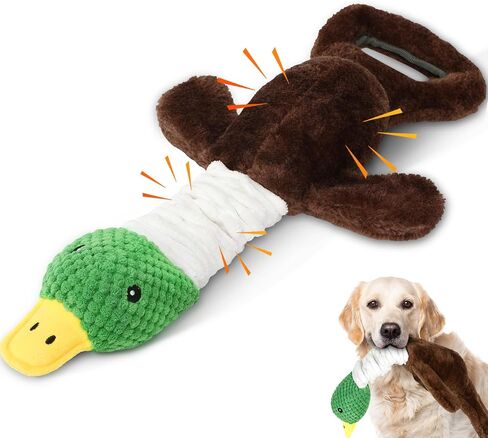Interactive Chew Proof Dog Toys for Boredom & Anxiety - Plush with Squeaker & Crinkle Sound & Ropes for Small, Medium, Large Dogs in Saudi Arabia