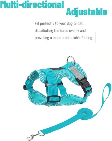 Cat Harness and Leash Escape Proof Harness for Kitten Puppy Adjustable Breathable Cats Dog Easy Walk Seatbelt Small, Yellow in Saudi Arabia