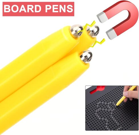 Magnetic Drawing Pen Set - 30 Pcs Yellow Plastic Replacement Stylus for Kids Painting Boards and Art Projects 3.93X3.93X0.39 Inch in Kuwait