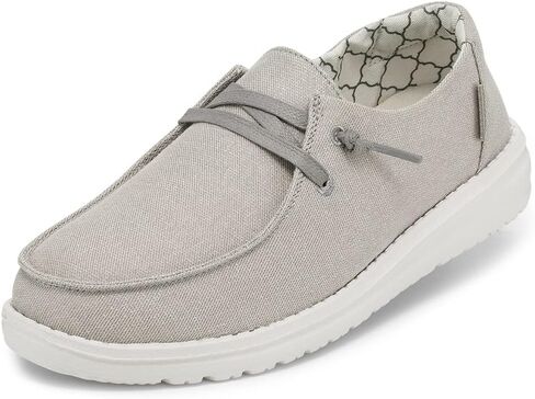 Hey Dude Women's Wendy Canvas | Women’s Shoes | Women’s Lace Up Loafers | Comfortable & Light-Weight in Kuwait