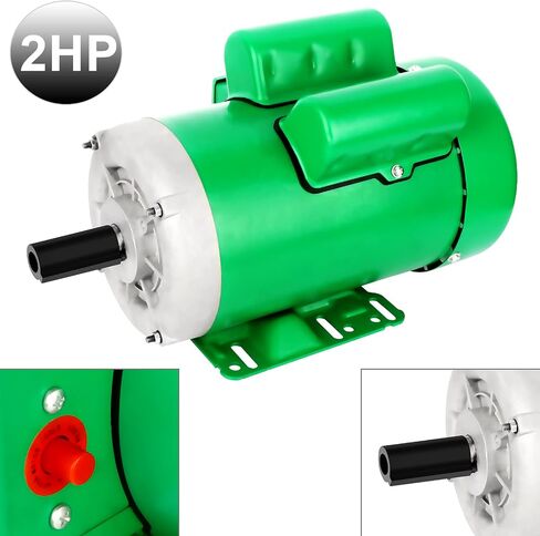 محرك كهربائي 3HP 1750 دورة في الدقيقة محرك أحادي الطور للمزرعة 4 أقطاب 1-1/8 بوصة قطر العمود 184T CW/CCW TEFC IP55 60HZ in Kuwait