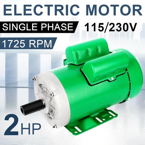 محرك كهربائي 3HP 1750 دورة في الدقيقة محرك أحادي الطور للمزرعة 4 أقطاب 1-1/8 بوصة قطر العمود 184T CW/CCW TEFC IP55 60HZ in Kuwait