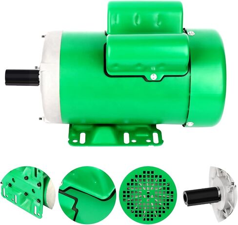محرك كهربائي 3HP 1750 دورة في الدقيقة محرك أحادي الطور للمزرعة 4 أقطاب 1-1/8 بوصة قطر العمود 184T CW/CCW TEFC IP55 60HZ in Kuwait