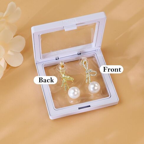 Silver Pearl Drop Earrings, Silver Dangle Earrings for Women 5mm Pearl Long Earrings Boho White Bridal Earrings Silver Statement Earrings for Prom Wedding Jewelry Birthday Gift in Kuwait