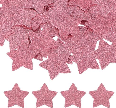 Patikil 2.2 "x2.2" ملصقات رغوة النجوم ، 60pcs EVA اللمسات اللاصقة للاصطانة الرغوة الإمدادات ملصقات شكل ملصقات لبطاقة سجل القصاصات DIY ديكور المنزل ، الوردي in Saudi Arabia