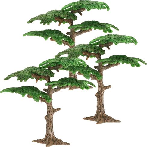 Operitacx 3pcs Miniature Model Trees, Mini Trees for Crafts, Artificial Cypress Model Train Scenery Dollhouse Landscape Supplies in Kuwait