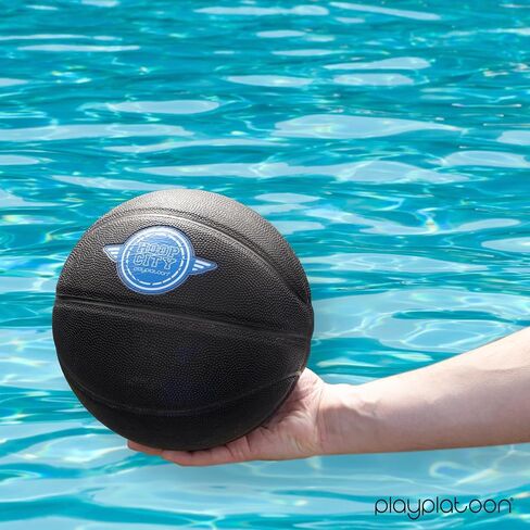 Play Play Play Pool Coolball Basket Bootball Above Games للعائلة - ارتفاع قابل للتعديل 3-4 أقدام ، ويشمل كرة سلة جلدية بو ومضخة الهواء - رائعة لسطح حمام السباحة in Saudi Arabia