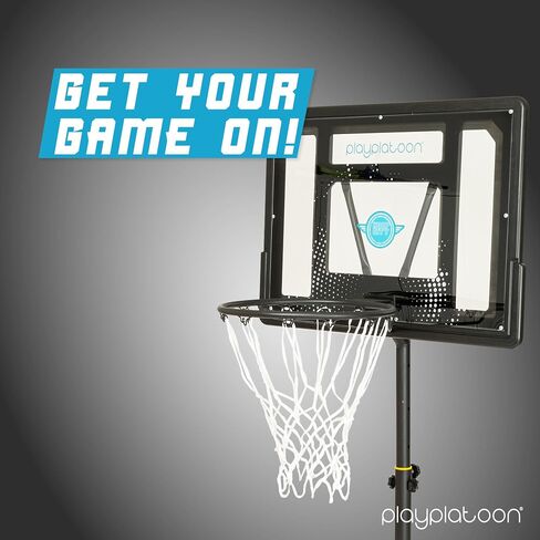 Play Play Play Pool Coolball Basket Bootball Above Games للعائلة - ارتفاع قابل للتعديل 3-4 أقدام ، ويشمل كرة سلة جلدية بو ومضخة الهواء - رائعة لسطح حمام السباحة in Saudi Arabia
