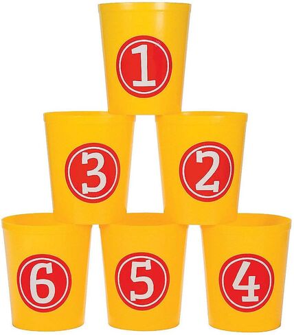 Fun Express Grand Bean Bag Toss Game Buckets - Toys - 6 Pieces - Multicolor in Saudi Arabia