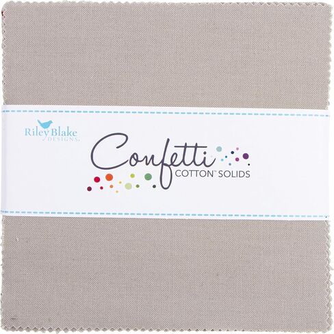 Confetti Cotton Solids Cobblestone 42 5 بوصة سحر حزمة Riley Blake 5-120-Cobblestone-42 in Saudi Arabia