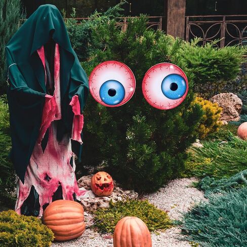7 Inch Halloween Giant Googly Eye Self Adhesive Wiggle Large Extra Sticky Sticker Fake Big Eyeballs for Halloween Window Wall Door Garden Lawn Stage Prop Yard Hanging Party Favor DIY Supply in Saudi Arabia