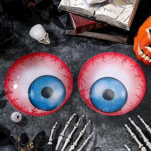 7 Inch Halloween Giant Googly Eye Self Adhesive Wiggle Large Extra Sticky Sticker Fake Big Eyeballs for Halloween Window Wall Door Garden Lawn Stage Prop Yard Hanging Party Favor DIY Supply in Saudi Arabia