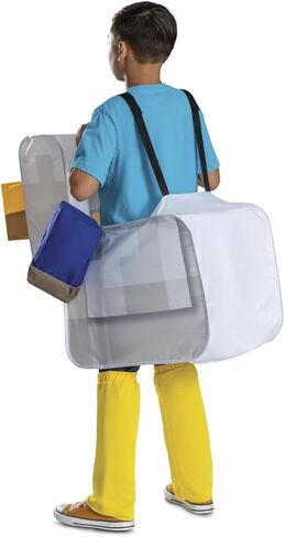 تمويه Minecraft Chicken Jockey Ride On Costume و Minecraft Outfite الرسمي مع سهولة الإعداد ، طفل واحد الحجم in Saudi Arabia