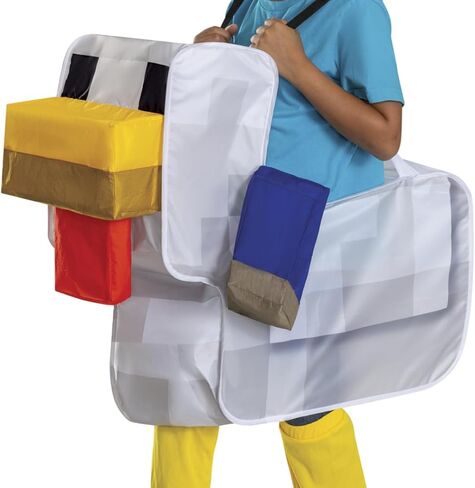 تمويه Minecraft Chicken Jockey Ride On Costume و Minecraft Outfite الرسمي مع سهولة الإعداد ، طفل واحد الحجم in Saudi Arabia