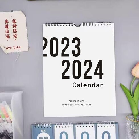 TEMKIN Wall Calendar 2024 Home Wall-mounted Calendar Plan This Work Punch-in Desk Calendar Note-taking Monthly Calendar) Calendar (Color : 4) in Kuwait
