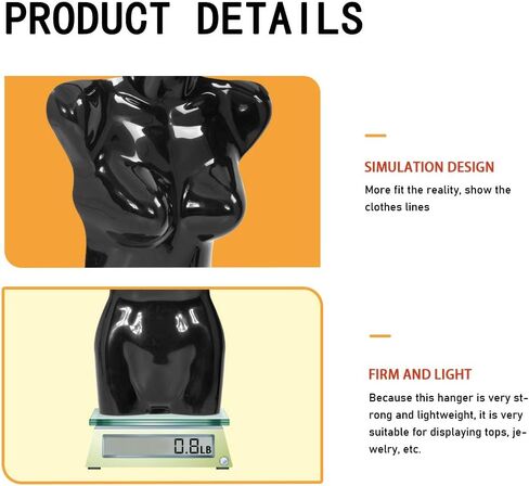 4PCS Female Torso Dress Form Sewing Mannequin Polypropylene (PP) Retail Mannequin Manikin 27 Inch Height Display Dress Clothing Form with Metal Hook in Saudi Arabia