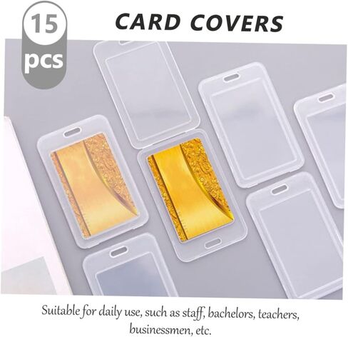 angoily 15pcs clamshell bus card حامل واقٍ وقائي للطالب علامات اسم معرف الطالب. in Kuwait
