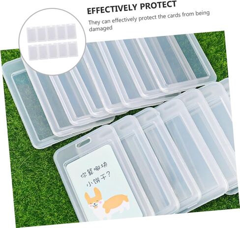 angoily 15pcs clamshell bus card حامل واقٍ وقائي للطالب علامات اسم معرف الطالب. in Kuwait