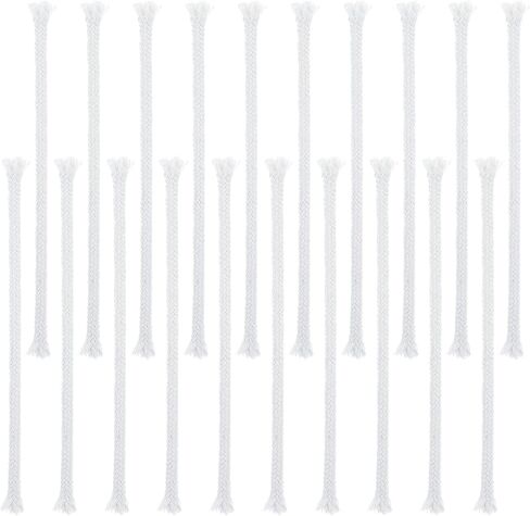 20 Pcs Oil Lamp Wicks Replacement, Cotton Candle Wick, Round Wick for Oil Lamps for Kerosene Lantern in Saudi Arabia