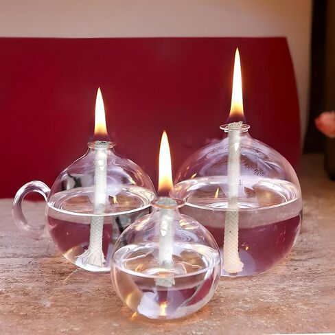 20 Pcs Oil Lamp Wicks Replacement, Cotton Candle Wick, Round Wick for Oil Lamps for Kerosene Lantern in Saudi Arabia
