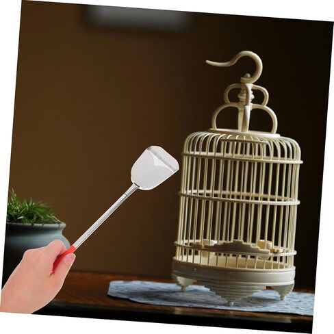 Bestonzon 2PCS Bird Cage Cleaning Brush مجموعة فضلات فعالة Scoop Multi Function Cleaning Tool لأقفال الحيوانات الأليفة الصغيرة ملحقات متينة سهلة الاستخدام لرعاية الطيور in Kuwait