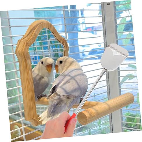Bestonzon 2PCS Bird Cage Cleaning Brush مجموعة فضلات فعالة Scoop Multi Function Cleaning Tool لأقفال الحيوانات الأليفة الصغيرة ملحقات متينة سهلة الاستخدام لرعاية الطيور in Kuwait