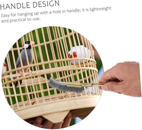 Upkoch 2pcs Bird Cage Cleaning Brush Brushes Long Handle Frants لسهولة الصيانة اليومية لأقفاص الطيور خفيفة الوزن وملحقات مقاومة للرائحة للببغاوات والحيوانات الأليفة in Kuwait