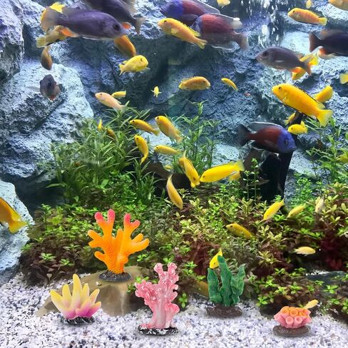16 PCS ديكور الشعاب المرجانية ، ديكورات خزان الأسماك الملونة ، مرجان نجم البحر الاصطناعي لزخارف خزان السمك للمناظر الطبيعية للأحياء ، إكسسوارات الديكورات المائية in Kuwait