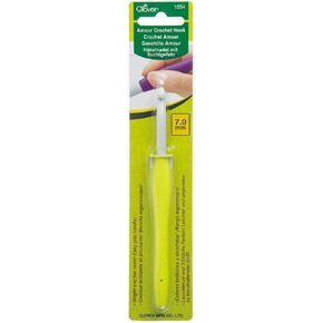 Clover Amour Crochet Hook (7.0 mm),Yellow