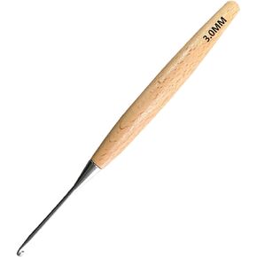 Beech Wood Crochet Hooks,12mm Ergonomic Handle Crochet Hook Hand DIY Comfortable Smooth Long  Crochet Needle for Crocheting Yarn and Beginners,Experienced Crochet Lovers