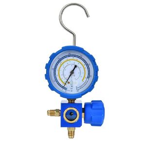 G1/4 Manifold Gauge Air Condition Manifold Gauge Low Pressure A/C Refrigeration Tool with Visual Mirror Air Conditioning Manometer