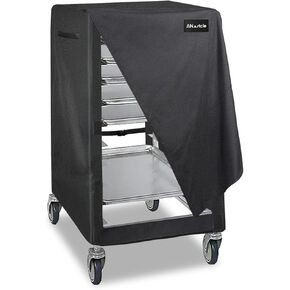 غطاء حامل صينية الخبز، غطاء رف كعكة مقاوم للماء والغبار 600D، مناسب لرف الخبز التجاري - 10 ورقات، عرض 23 بوصة × عمق 26 بوصة × ارتفاع 34 بوصة، أسود in Kuwait