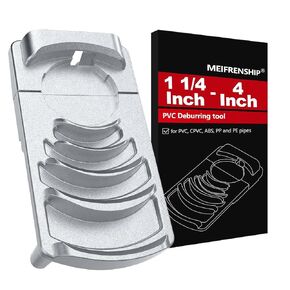 أداة إزالة الأزيز للأنابيب البلاستيكية، مخرطة أنابيب PVC احترافية تناسب 6 مقاسات: 1-1/4 بوصة، 1-1/2 بوصة، 2 بوصة، 2-1/2 بوصة، 3 بوصة، 4 بوصة، أداة إزالة حواف الأنابيب البلاستيكية الفعالة مع شفرة حادة، أداة الشطب البلاستيكية، أداة السباكة in Kuwait