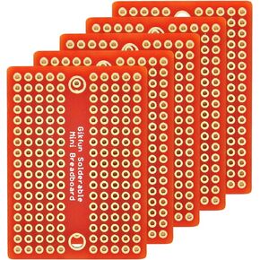 Gikfun Mini Solder-able Breadboard Gold Plated Finish Proto Board PCB for Arduino Electronic DIY (Pack of 5PCS) GK1009