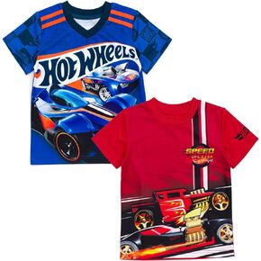 Hot Wheels 2 Pack Athletic T-Shirts Toddler to Big Kid