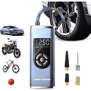Tire Inflator Portable Air Compressor,2X Faster 150 PSI Powerful Electric Air Pump for Car Tires with Accurate Pressure LCD Display,Cordless Portable Tire Inflator for Car/Motor/Bike/Ball