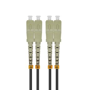30Meters 100FT LC to LC 10G OM3 Outdoor Armored Duplex 50/125 Fiber Optic Cable Jumper Optical Patch Cord Multimode 30M LC-LC