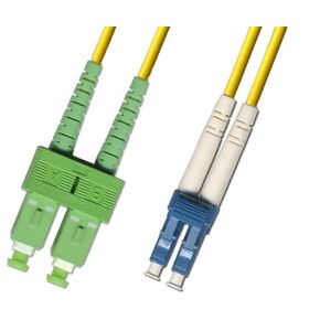 1M - Singlemode Duplex Fiber Optic Cable (9/125) - LC/UPC to SC/APC